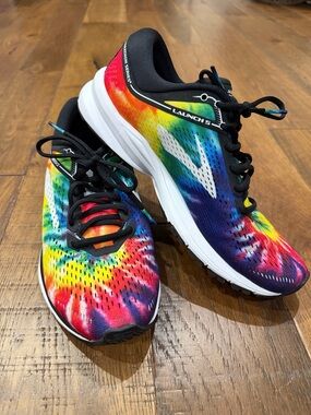 Brooks Launch 5 Multi-Color Tie-Dye Running Shoes